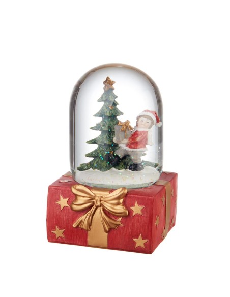 L'Oca Nera - Boule De Neige Pacco Regalo  10,5x9,5x14,5h