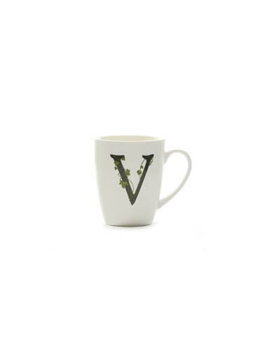 La Porcellana Bianca-Atupertu Mug Lettera V Cc 380 Gb 380 Cm Gift Box