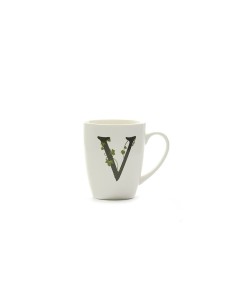 La Porcellana Bianca-Atupertu Mug Lettera V Cc 380 Gb 380 Cm Gift Box
