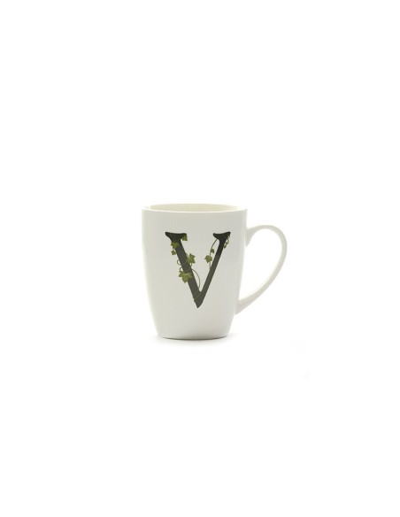 La Porcellana Bianca-Atupertu Mug Lettera V Cc 380 Gb 380 Cm Gift Box