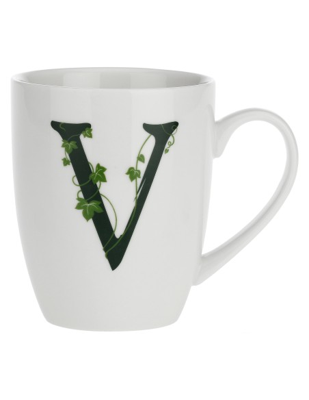 La Porcellana Bianca-Atupertu Mug Lettera V Cc 380 Gb 380 Cm Gift Box