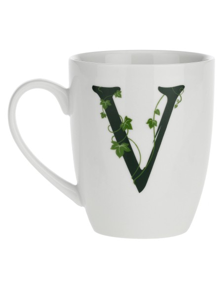 La Porcellana Bianca-Atupertu Mug Lettera V Cc 380 Gb 380 Cm Gift Box