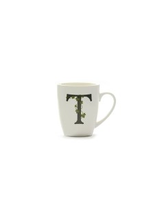 La Porcellana Bianca-Atupertu Mug Lettera T Cc 380 Gb 380 Cm Gift Box