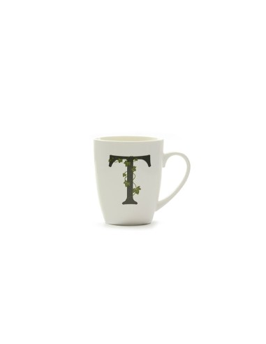 La Porcellana Bianca-Atupertu Mug Lettera T Cc 380 Gb 380 Cm Gift Box