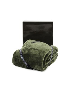 Daunex-  Plaid Microtec Coperta tinta unita in scatola abbinata cm 160 x 210
variante verde 2