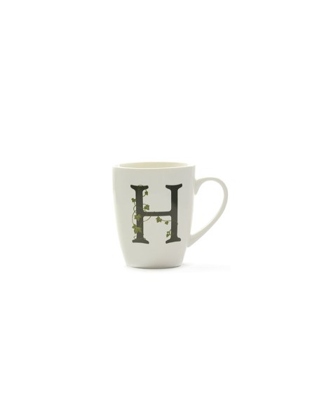 La Porcellana Bianca-Atupertu Mug Lettera H Cc 380 Gb 380 Cm Gift Box