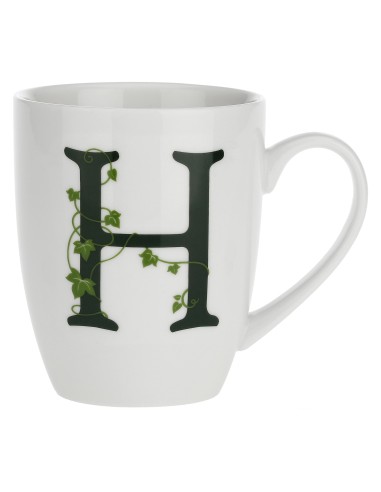 La Porcellana Bianca-Atupertu Mug Lettera H Cc 380 Gb 380 Cm Gift Box