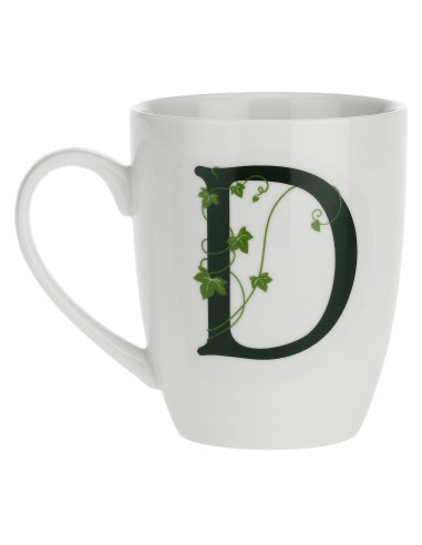 La Porcellana Bianca-Atupertu Mug Lettera D Cc 380 Gb 380 Cm Gift Box