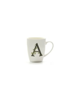 La Porcellana Bianca-Atupertu Mug Lettera A Cc 380 Gb 380 Cm Gift Box