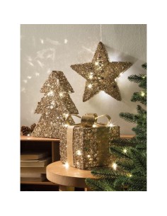 L'Oca Nera - STELLA CON 10 LEDS cm 30x8x30 h RIFLESSI DEL CIELO 2