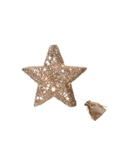 L'Oca Nera - STELLA CON 10 LEDS cm 30x8x30 h RIFLESSI DEL CIELO