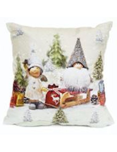 Daunex - Serie Santa Claus Cuscino con Luci A  Led 40x40