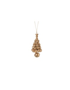 L'Oca Nera - PENDENTE ALBERO CAMPANELLE PICCOLO Ø cm 7x17 h FESTA DI CAMPANELLI