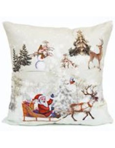 Daunex - Serie Santa Claus Cuscino con Luci A  Led 40x40 2