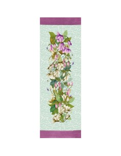L'Oca Nera - Magnolia - Runner Antimacchia cm 155 x 50, 2 posti