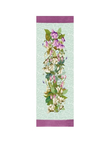 L'Oca Nera - Magnolia - Runner Antimacchia cm 155 x 50, 2 posti