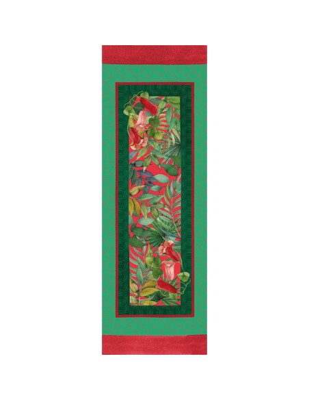 L'Oca Nera - Tropical Chic - Runner Antimacchia cm 155 x 50, 2 posti