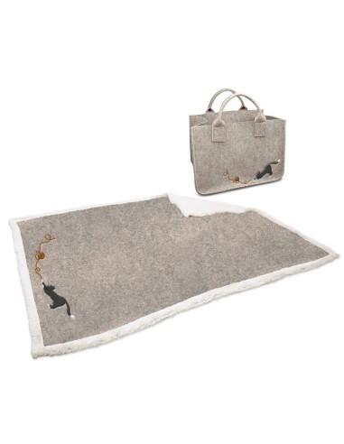 Daunex - Plaid Morbidotto Friend C/App.130x160 In Borsa Feltro variante Gomitolo
