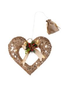 L'Oca Nera - CUORE CON 10 LEDS cm 34x340 BRILLANO I SOGNI