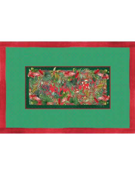 L'Oca Nera - Tropical Chic - Tovaglia Antimacchia  cm 155 x 320 · 12 posti
