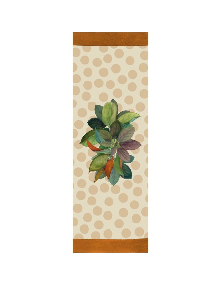 L'Oca Nera - Flora Pois - Runner Antimacchia cm 155 x 50, 2 posti