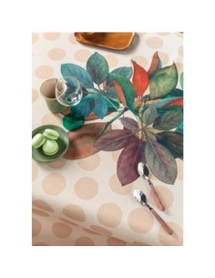 L'Oca Nera - Flora Pois - Tovaglia Antimacchia cm 155 x 155 · 4 posti