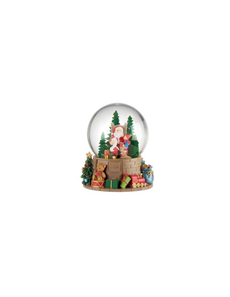 L'Oca Nera - BOULE DE NEIGE PACCHI DONO CON CARILLON Ø cm 13x17 h ARRIVA LA NEVE