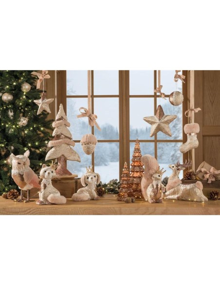 L'Oca Nera - ALBERO PICCOLO CON LEDS Ø 10x20,5 h FORESTA DI CRISTALLO