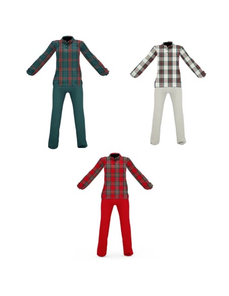 Daunex - Pigiama/Tuta disegno Tartan