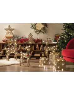 L'Oca Nera - ALBERO CON 10 LEDS cm 27x8x31 h RIFLESSI DEL CIELO RIFLESSI DEL CIELO 2