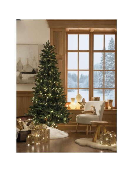 L'Oca Nera - ALBERO CON 10 LEDS cm 27x8x31 h RIFLESSI DEL CIELO RIFLESSI DEL CIELO