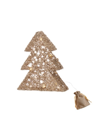 L'Oca Nera - ALBERO CON 10 LEDS cm 27x8x31 h RIFLESSI DEL CIELO RIFLESSI DEL CIELO