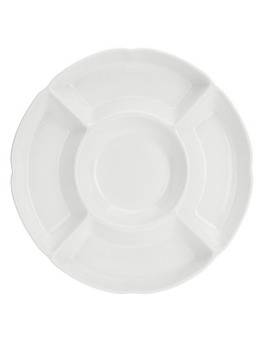 La Porcellana Bianca-Convivio Antipastiera 5 Scomp Cm 25,5 Gb Ø25,5 Cm Gift Box
