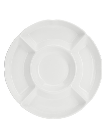 La Porcellana Bianca-Convivio Antipastiera 5 Scomp Cm 25,5 Gb Ø25,5 Cm Gift Box