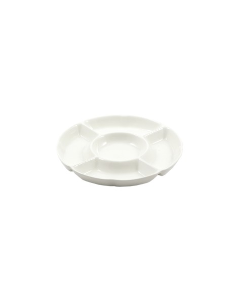 La Porcellana Bianca-Convivio Antipastiera 5 Scomp Cm 25,5 Gb Ø25,5 Cm Gift Box