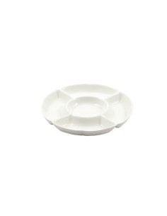 La Porcellana Bianca-Convivio Antipastiera 5 Scomp Cm 25,5 Gb Ø25,5 Cm Gift Box