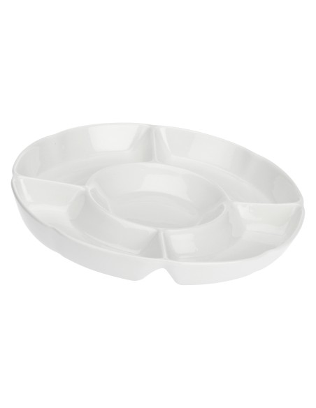 La Porcellana Bianca-Convivio Antipastiera 5 Scomp Cm 25,5 Gb Ø25,5 Cm Gift Box