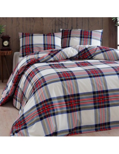 Daunex - Parure Copripiumino matrimoniale Infinity 255x200 Tartan