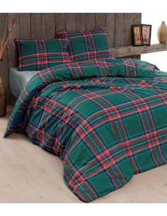 Daunex - Parure Copripiumino Infinity 205x200 (piazza e mezza) Tartan 2