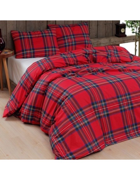 Daunex - Parure Copripiumino Infinity 205x200 (piazza e mezza) Tartan