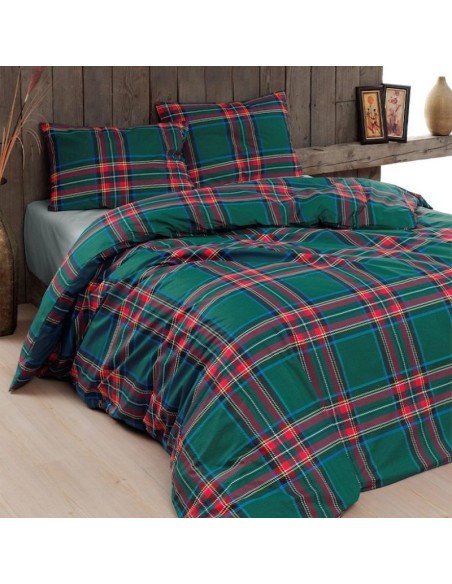 Daunex - Parure Copripiumino Infinity 155x200 (piazza singola) Tartan