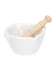 La Porcellana Bianca·mortaio Mignon C/pestello Legno Cm 6 2