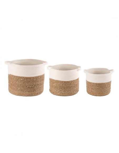 CESTI CON MANICI - SET 3 PZ
