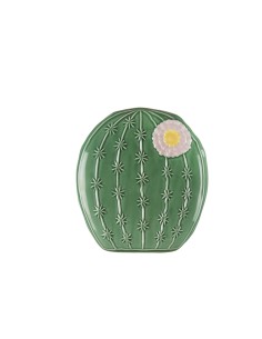 L'Oca Nera - Linea Aria Di Allegria ''Evaporatore Cactus Verde Con Fiore Lilla'' 19,5x5x17,5h cm
