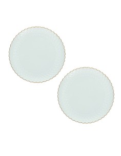 La Porcellana Bianca·momenti Oro Set 2 Piatti Dolce Cm 18 Gb
