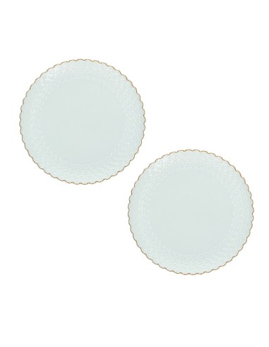 La Porcellana Bianca·momenti Oro Set 2 Piatti Dolce Cm 18 Gb