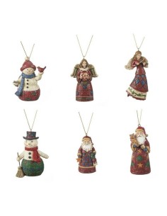 L'Oca Nera - Linea Piccoli Tesori ''Decorazione Da Appendere - Set 6 Pz '' max 9,5h cm