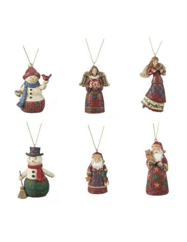 L'Oca Nera - Linea Piccoli Tesori ''Decorazione Da Appendere - Set 6 Pz '' max 9,5h cm