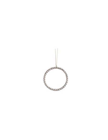 L'Oca Nera - Linea Brillanti Atmosfere ''Pendente Cerchio Con Strass'' 9x9h cm