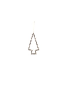 L'Oca Nera - Linea Brillanti Atmosfere ''Pendente Albero Con Strass'' 6x11h cm